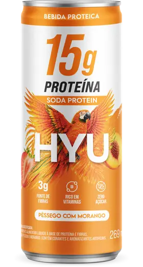 Lata HYU Pêssego com Morango